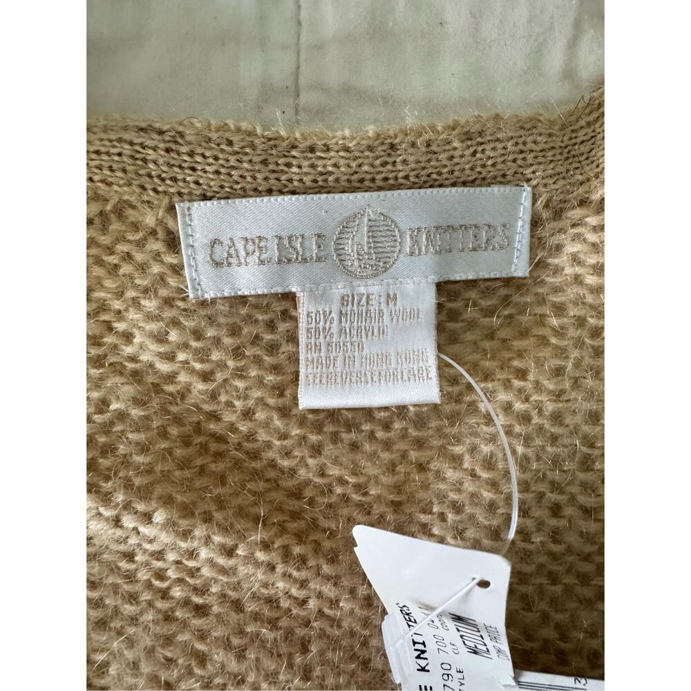 Vintage Cape Isle Knitters Mohair Wool Soft Knit Sweater Short Sleeve 90’s NWT - Picture 4 of 7